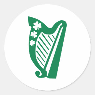 Sticker Rond harpe irlandaise