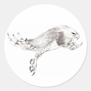 Sticker Rond Harpie d'Eagle