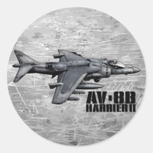 Sticker Rond Harrier II AV-8B