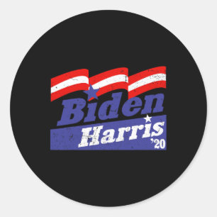 Sticker Rond Harris 2020 Président Vice-président Joe Kam désor
