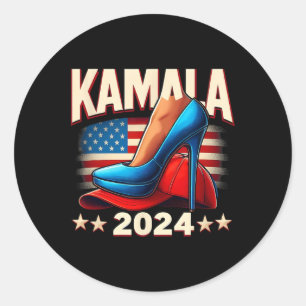 Sticker Rond Harris 2024 Chaussures Graphique du jour d'électio