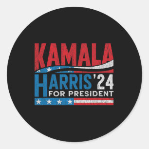 Sticker Rond Harris 2024 Pour Le Vote Électoral Du Président Po