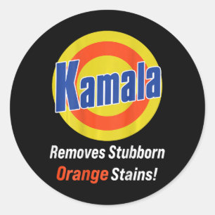 Sticker Rond Harris 2024 supprime les taches d'orange tendues (