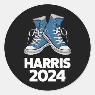 Sticker Rond HARRIS 2024 Vote Président Kamala Basket des élect