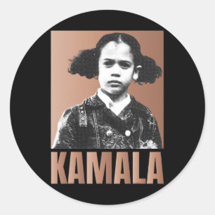 Sticker Rond Harris Girl Retro Vintage Black History Femmes noi