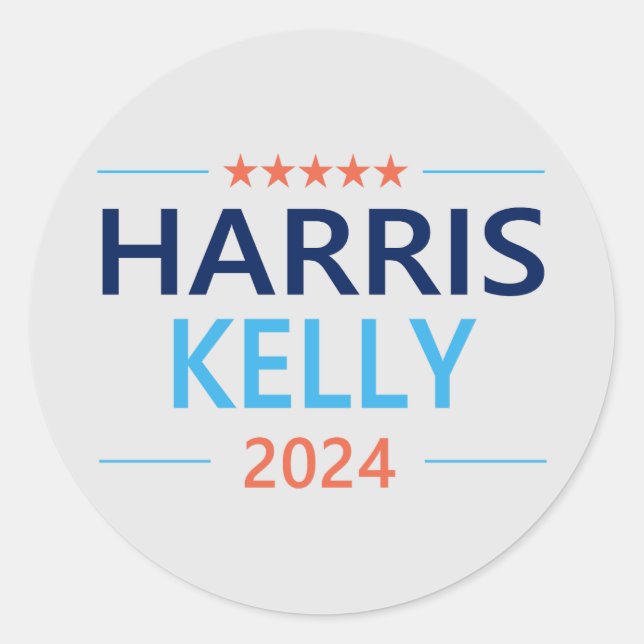 Sticker Rond Harris Kelly 2024 (Devant)