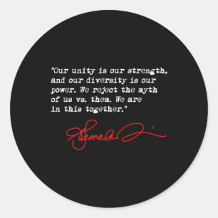 Sticker Rond Harris - Nous Sommes Dans Cette Situation Ensemble