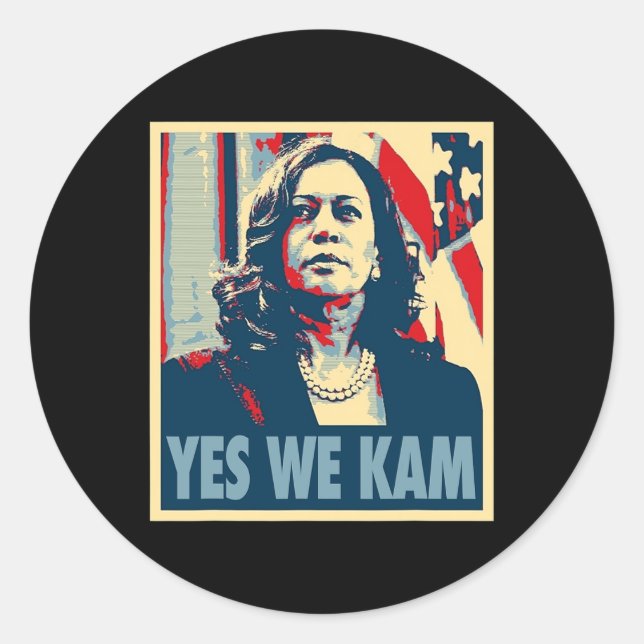 Sticker Rond Harris - Oui Nous Kam (Devant)
