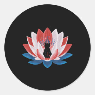 Sticker Rond Harris Président Campagne Lotus Enfless Cat Ladi