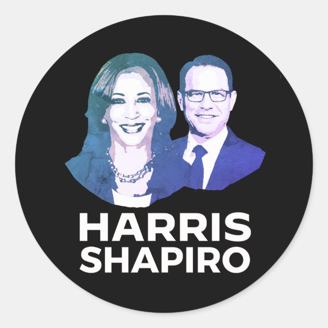 STICKER ROND HARRIS SHAPIRO (Devant)