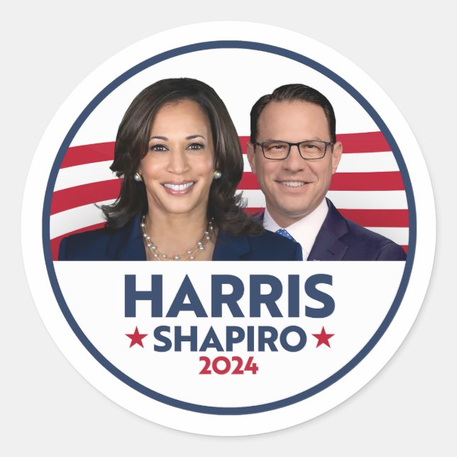 STICKER ROND HARRIS SHAPIRO 2024 (Devant)