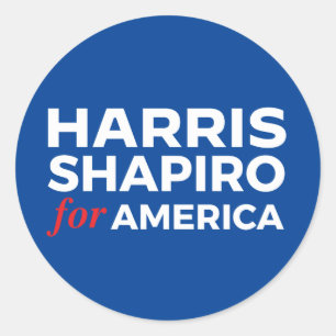 STICKER ROND HARRIS SHAPIRO POUR L'AMÉRIQUE