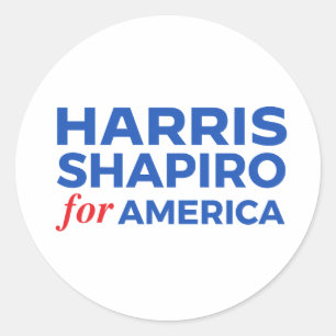 STICKER ROND HARRIS SHAPIRO POUR L'AMÉRIQUE