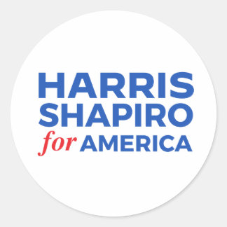 STICKER ROND HARRIS SHAPIRO POUR L'AMÉRIQUE