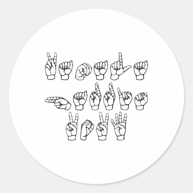 Sticker Rond Harris Sign (Devant)