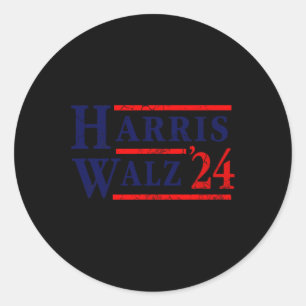 Sticker Rond Harris Tim Walz Parti démocrate des élections 2024
