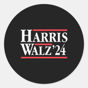Sticker Rond Harris Tim WAlzheimer 2024 Démocratique Billet 1