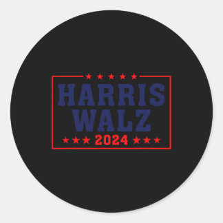 Sticker Rond Harris Waltz 2024 Élection 1ère femme 47e Présiden