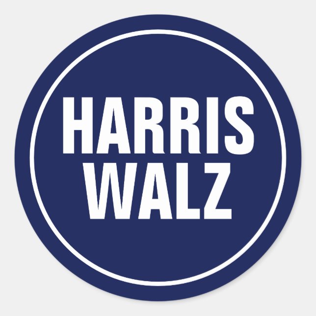 Sticker Rond Harris-Walz (Devant)