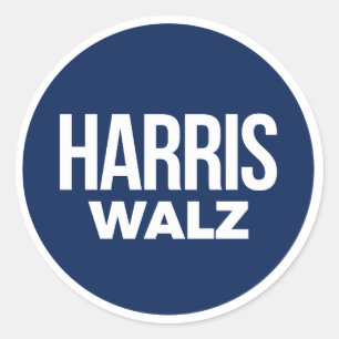 Sticker Rond Harris Walz