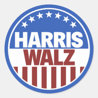 Sticker Rond Harris Walz