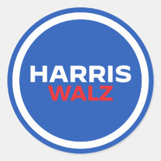 Sticker Rond Harris Walz 2024