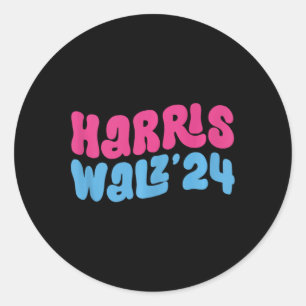 Sticker Rond Harris Wheimer 24 Kamala Harris Madame la Présiden