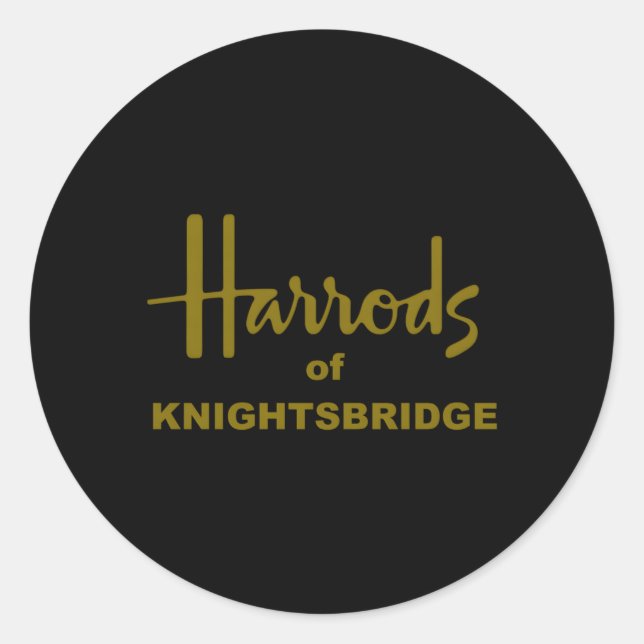 Sticker Rond Harrods Knightsbridge London (Devant)