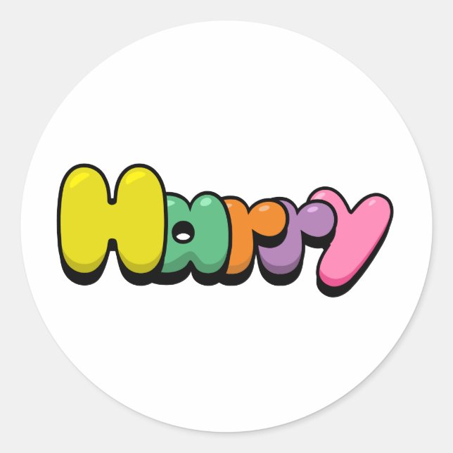 Sticker Rond Harry (Devant)