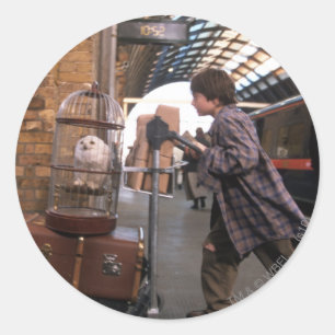 Sticker Rond Harry et Hedwig PLATFORM 9 3/4™