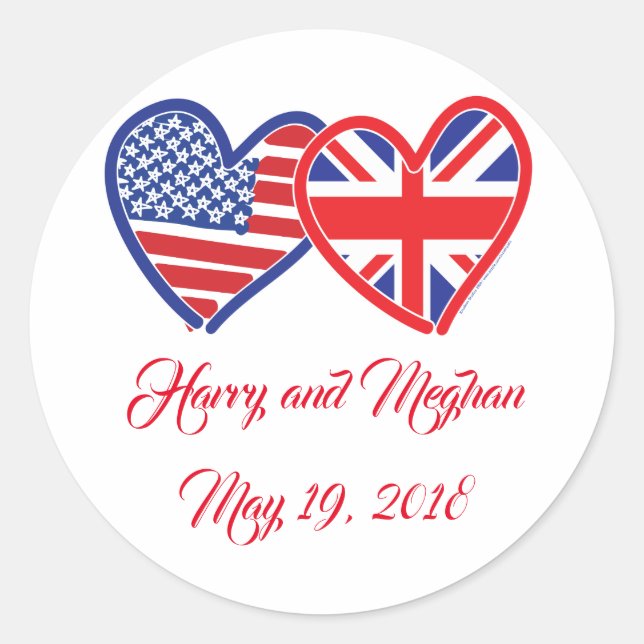 Sticker Rond Harry et Meghan (Devant)
