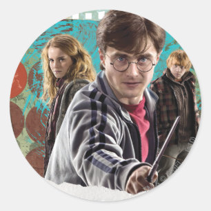 Sticker Rond Harry, Hermione et Ron 1