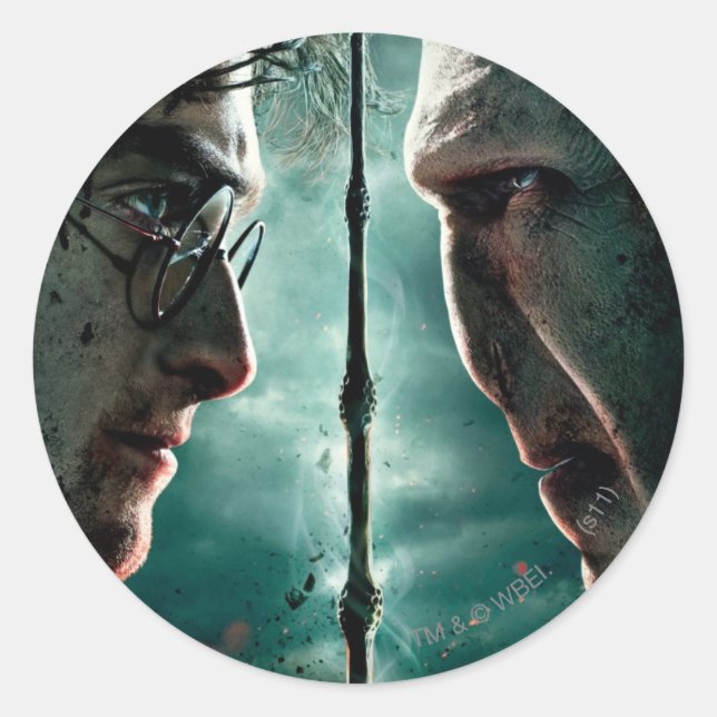 Sticker Rond Harry Potter 7 Partie 2 - Harry vs Voldemort (Devant)