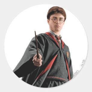 Sticker Rond Harry Potter À La Tête