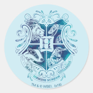 Sticker Rond Harry Potter Aguamenti HOGWARTS™ Crest
