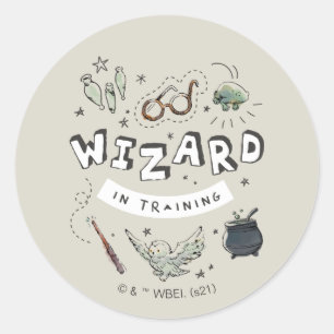 Sticker Rond HARRY POTTER™ Assistant dans la formation