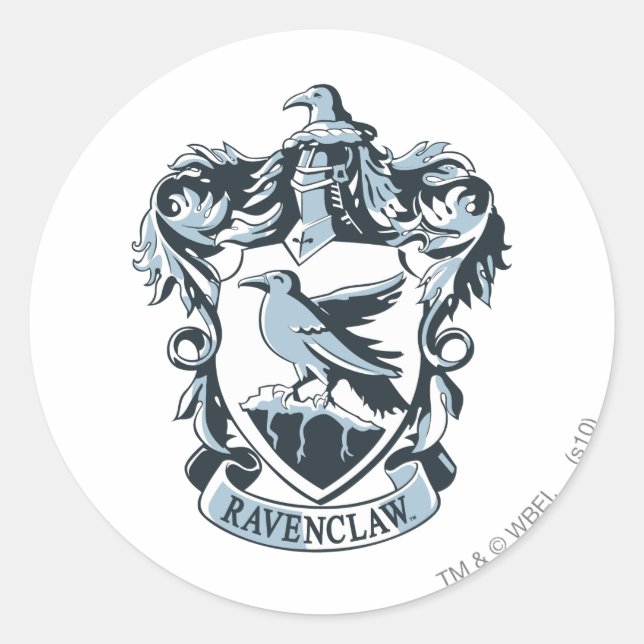 Sticker Rond Harry Potter | Blason de la maison Serdaigle moder (Devant)