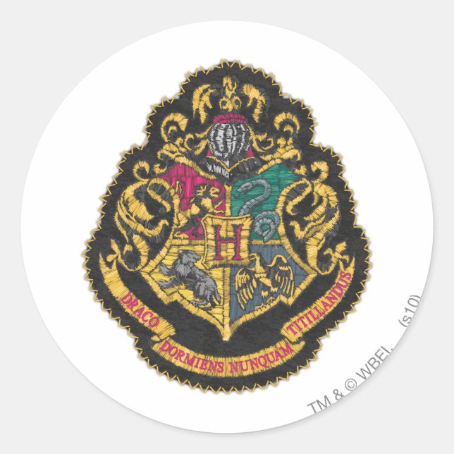 Sticker Rond Harry Potter | Blason de Poudlard (Devant)