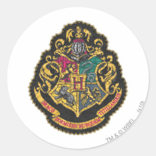 Sticker Rond Harry Potter Blason de Poudlard