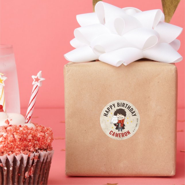 Sticker Rond HARRY POTTER™ Caractère Arc magique Anniversaire (Fête)