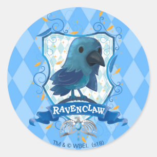 Sticker Rond Harry Potter  Charming RAVENCLAW™ Crest