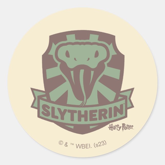 Sticker Rond HARRY POTTER™ | Cimetière SLYTHERIN™ Été Magique (Devant)