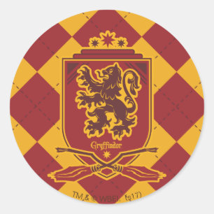 Sticker Rond Harry Potter  Crête Gryffindor QUIDDITCH™