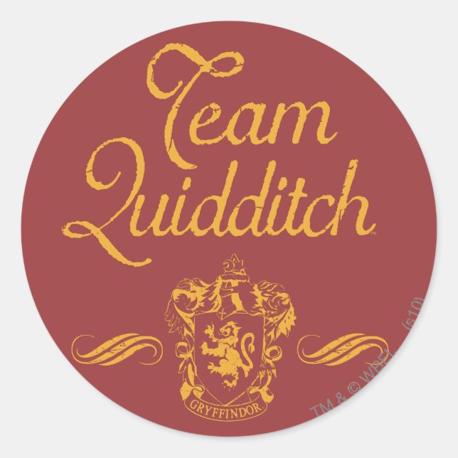 Sticker Rond Harry Potter | Équipe QUIDDITCH™ (Devant)