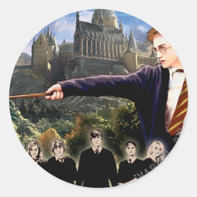 STICKER ROND HARRY POTTER ET L'ORDRE DU PHOENIX™ (Devant)