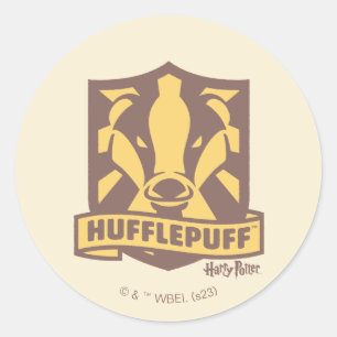 Sticker Rond HARRY POTTER™   Été Magique HUFFLEPUFF™ Crest