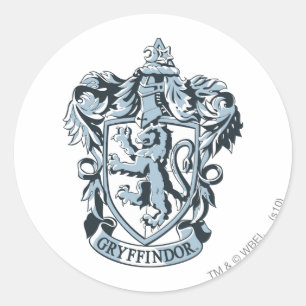 Sticker Rond Harry Potter   Gryffindor Crest Blue