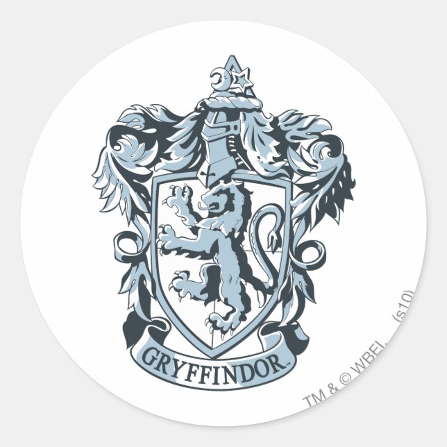 Sticker Rond Harry Potter| Gryffindor Crest Blue (Devant)