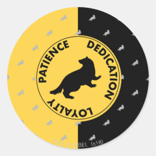 Sticker Rond Harry Potter   HUFFLEPUFF™ Caractéristiques graphi