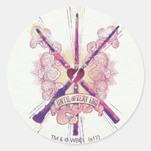 Sticker Rond Harry Potter   Jusqu'à la toute fin